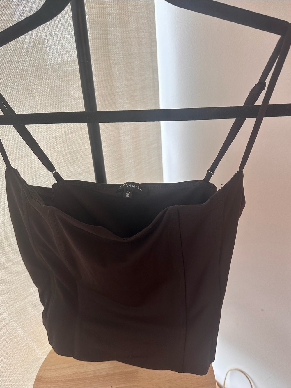 Dynamite Black Strapless Bustier Top - Picture 2 of 3